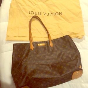 Louis Vuitton Monogram Wilshire GM Tote Bag Used